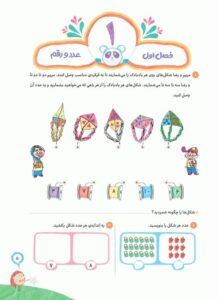 عکس نمونه صفحه داخل کتاب ریاضی دوم کارپوچینو گاج