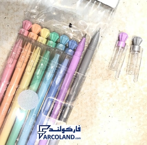 خودکار ماکارون بسته 8 رنگ | Macaroon beisi | نوک 0.5 میلیمتری | Gel pen