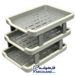 کازیه پلاستیکی سه طبقه مدل ER-3 فارسا باکس | Letter Tray 3-Layer File Holder Data Shelf Storage Farsa Box