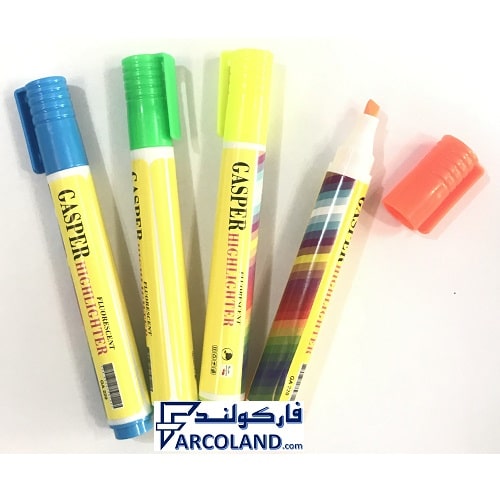 ماژیک هایلایتر گاسپر مدل قلمی کد GA220 | علامت زن