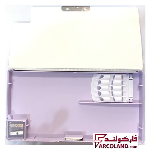 جامدادی کتابی بزرگ آهنربایی اسکوییشی دار طرح آبنبات فانتزی دخترانه | کد XPM55310-1 | تراش دار