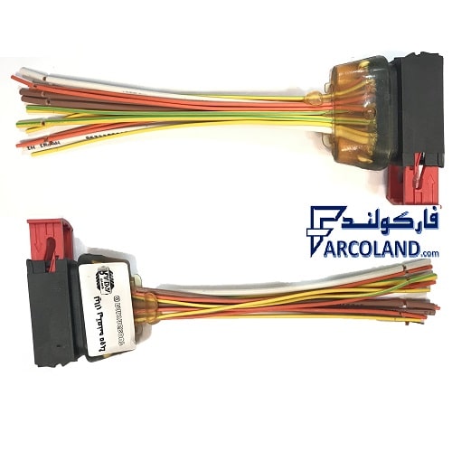 سوکت رله دوبل فابریکی رالیا Raliya کد R2221 مناسب برای ایران خودرو و سایپا | لحیم کاری شده با سیم خودرویی و هات ملت دار