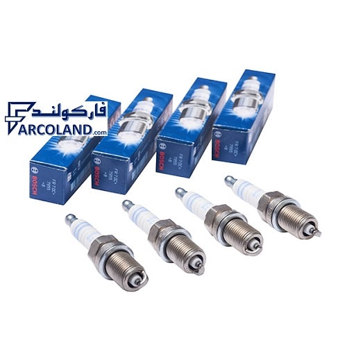 شمع موتور خودرو بوش BOSCH مدل FR7DC | بسته 4 عددی | 8+ | اصل روسیه