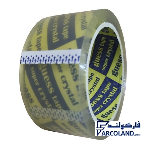 نوار چسب پهن 5 سانتی شیشه ای 90 یارد سوپر کریستال ا Super Crystal 90 yard 5 cm Guess Tape