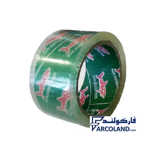 نوار چسب پهن 5 سانتی شیشه ای 90 یارد شارک ا Shark 90 yard 5 cm Crystal Tape