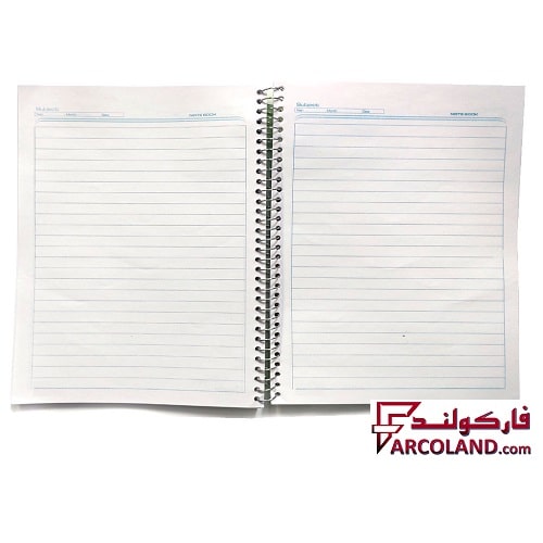 خرید اینترنتی و قیمت دفتر خط دار سیمی برگ جلد طلقی مات و دخترانه و پسرانه فانتزی (فنری مشق)