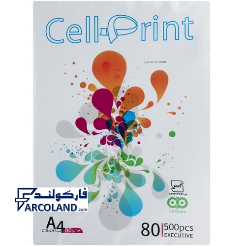 کاغذ A4 سل پرینت Cell Print بسته 500 عددی