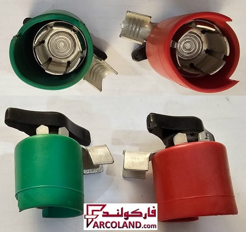 بست اتصال باتری فابریکی ولتاژ بالا رالیا Raliya کد R777 | قانتاق | سر باطری آمپر بالا | مثبت و منفی | بسته 2 عددی
