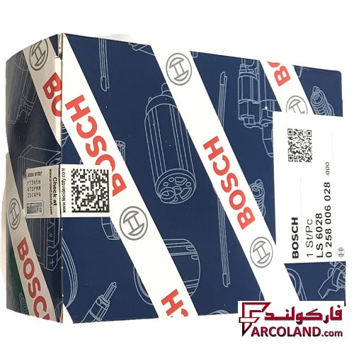 سنسور اکسیژن ساژم اصل آلمان بوش BOSCH مدل LS6028 سوکت سبز سیم کوتاه