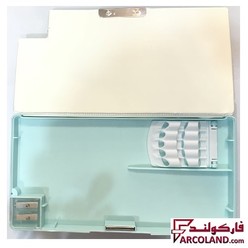 جامدادی کتابی بزرگ آهنربایی اسکوییشی دار طرح دایناسور فانتزی پسرانه | کد XPM55310-2 | تراش دار