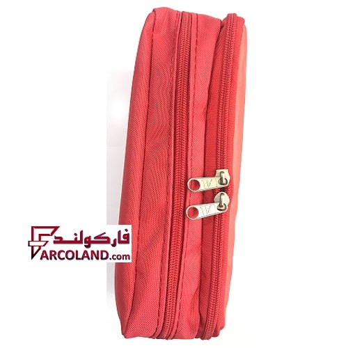 جامدادی پارچه ای متین کد 2-301 طرح دو جوجه | Matin pencil case | دو زیپ