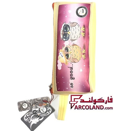 جامدادی یونی فای کد 4-1614 طرح جغد زرد رنگ | Unify pencil case | تک زیپ