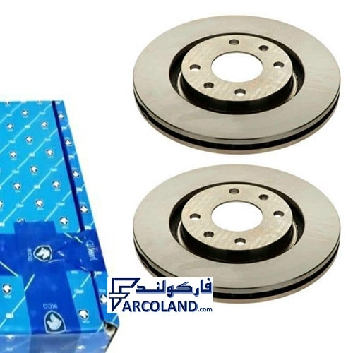 دیسک ترمز چرخ جلو ایساکو کد GE40575 مناسب برای سمند موتور ملی EF7 لیبل ایساکو | سورن، دنا، دنا پلاس
