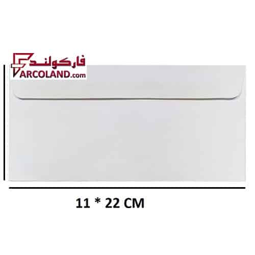 پاکت نامه ساده سفید مدل ملخی