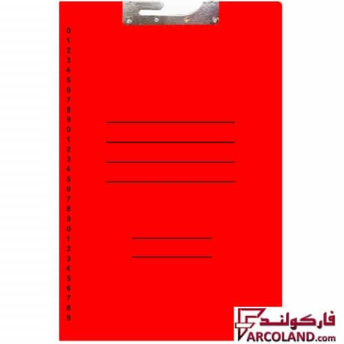پوشه مقوایی آویز دوار رنگ قرمز بسته 10 عددی