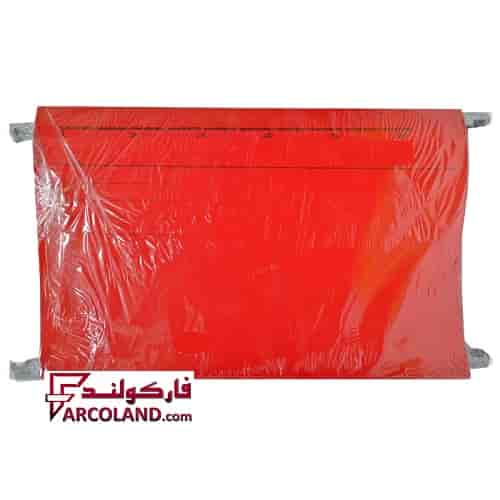 پوشه آویز مقوایی همراه با سیخ فلزی رنگ قرمز بسته 10 عددی