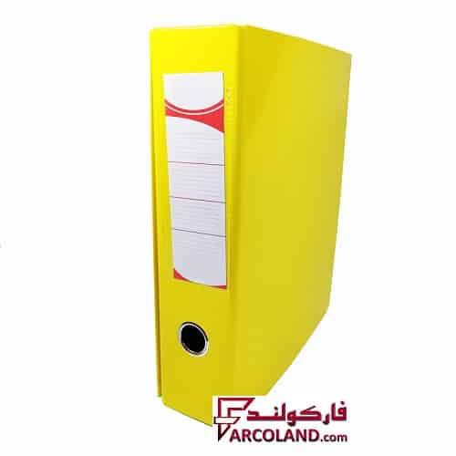 زونکن زرد سایز A4 سلفونی 7.5 سانتی متر