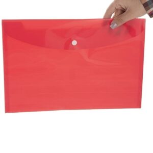 خرید اینترنتی و قیمت پوشه دکمه دار سایز A4 مدل پاکت جنس پلاستیکی
