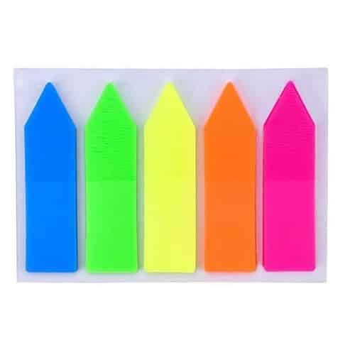 کاغذ چسب دار پست ایت نشانه گذاری 5 رنگ