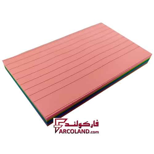 کاغذ یادداشت رنگی چسب دار مدل خط دار سایز 75 × 125 میلی متر بسته 100 برگی | استیک نوت