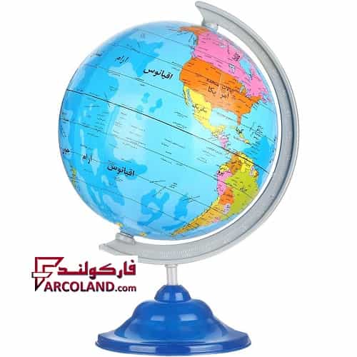 کره زمین جغرافیایی سایز 16 پایه پلاستیکی تولیدی نسیم