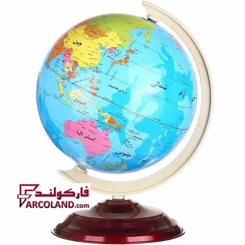 کره زمین جغرافیایی سایز 23 پایه فلزی تولیدی نسیم