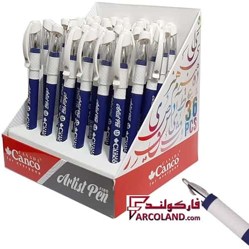 خودکار خوشنویسی آبی کنکو Canco نوک 1.6 میلی متری مدل Artist Pen Fino بسته 36 عددی