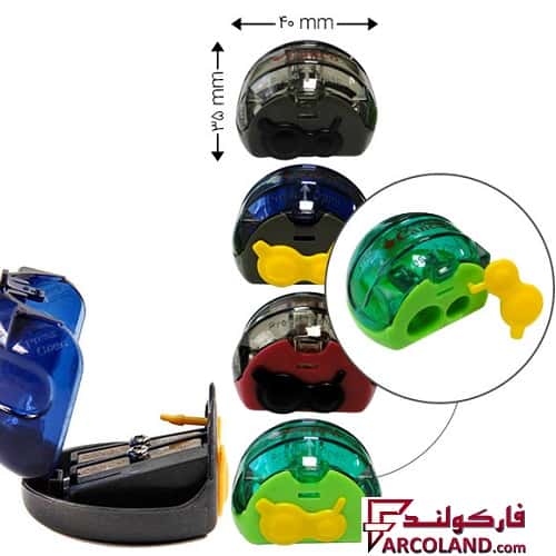 مداد تراش کنکو Canco مدل مخزن دار دوقلو Double Hole