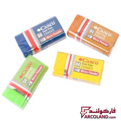 پاک کن رنگی کنکو Canco مدل میکرو پودر Micro Powder سایز کوچک کد 04