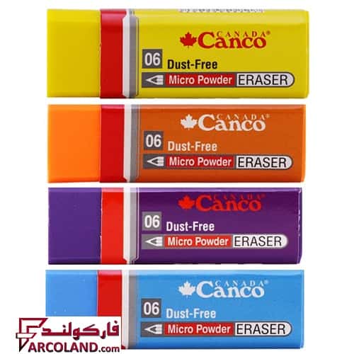 پاک کن رنگی کنکو Canco مدل میکرو پودر Micro Powder سایز بزرگ کد 06