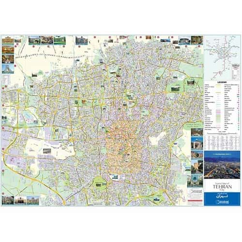 نقشه گردشگری تهران مدل گیتاشناسی نوین