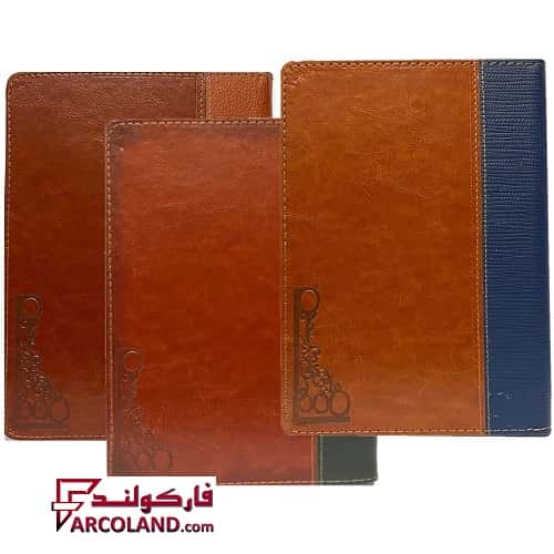 سر رسید سال 1404 چرم ترمو دو تکه سایز وزیری پنج شنبه و جمعه با هم چاپ دو رنگ