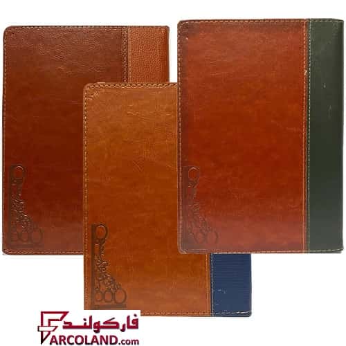 سر رسید سال 1404 چرم ترمو دو تکه سایز وزیری پنج شنبه و جمعه با هم چاپ دو رنگ کارتن 34 عددی