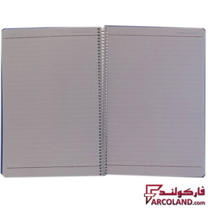خرید اینترنتی و قیمت دفتر خط دار سیمی طلقی سایز A4 جلد مات برگ رحلی