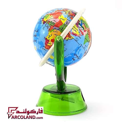 مداد تراش فانتزی طرح کره جغرافیایی تک سوراخه