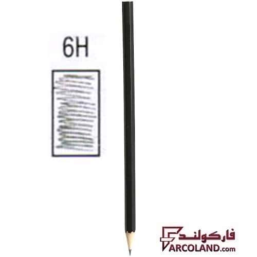 مداد طراحی 6H مشکی