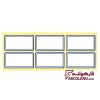 خرید و قیمت برچسب دور آبی سایز 30 × 43 میلی متر تک برگ