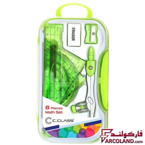 خرید و قیمت ست پرگار مدادی سی کلاس 8 تکه مدل C.Class CS-313 دانش آموزی
