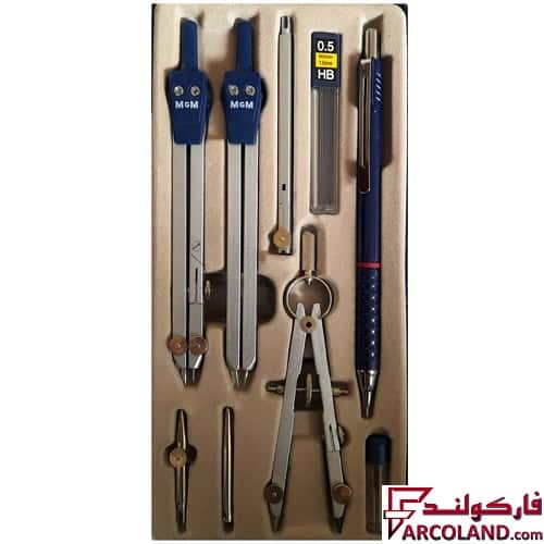 خرید و قیمت ست پرگار مهندسی ام جی ام 9 تکه مدل MGM