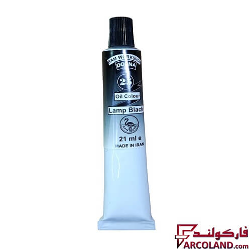 رنگ روغن سیاه درنا شماره 25 حجم 21 میلی لیتر