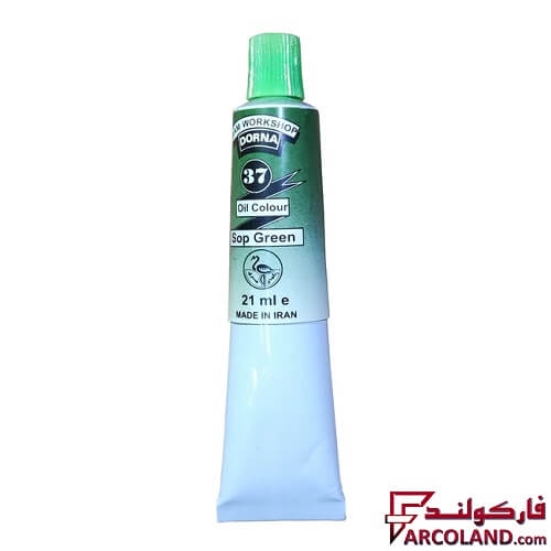 رنگ روغن سبز تیره درنا شماره 37 حجم 21 میلی لیتر