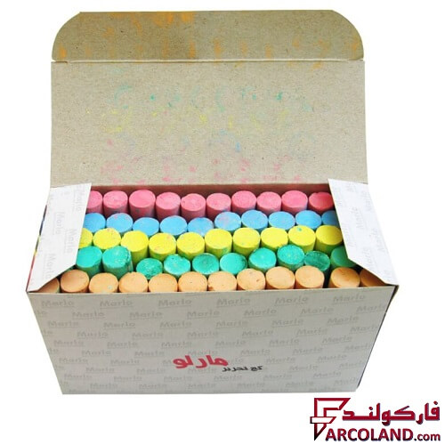 گچ رنگی تخته سیاه مارلو بسته 60 عددی