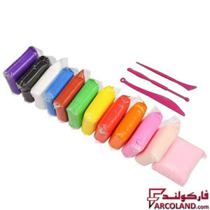 خرید اینترنتی و قیمت خمیر بازی سوپر کلی سبک بسته 12 رنگ