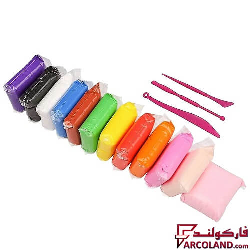 خمیر بازی سوپر کلی سبک بسته 12 رنگ