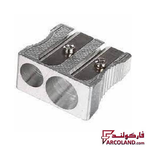 خرید اینترنتی و قیمت مداد تراش دو سوراخ (2 قلو) مدل فلزی کد Dual-41