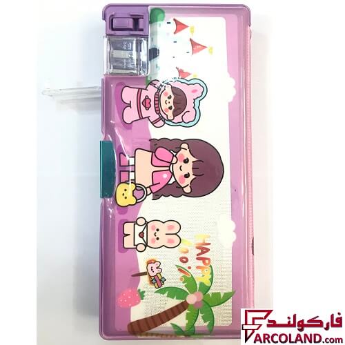 خرید اینترنتی و قیمت جامدادی کتابی آهنربایی تراش دار فانتزی طرح دخترانه