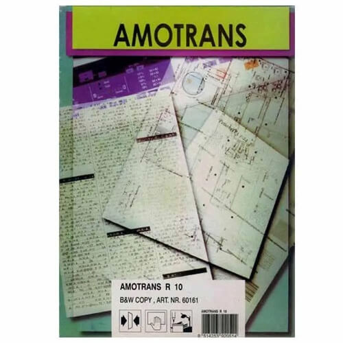 طلق نسوز ترنسپرنت آموترانس AMOTRANS سایز A4 بسته 100 عددی