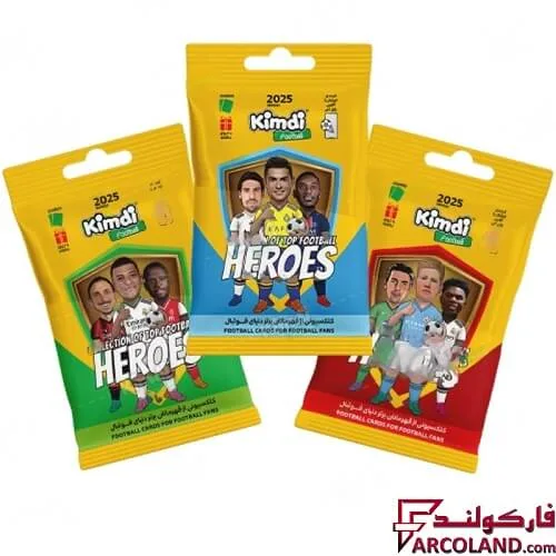 خرید اینترنتی و قیمت کیمدی کارت فوتبال هیرو مدل Heroes 2025 بسته 3 عددی