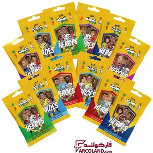 خرید اینترنتی و قیمت کیمدی کارت فوتبال هیرو مدل Heroes 2025 بسته 12 عددی