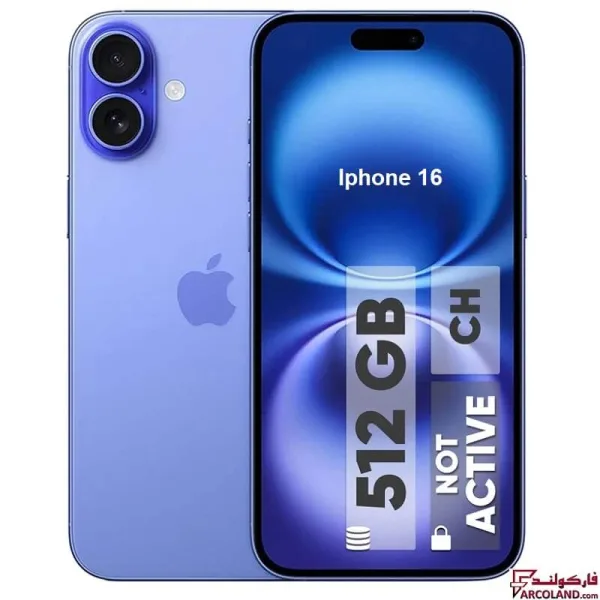گوشی موبایل اپل iPhone 16 CH/A ظرفیت 512 گیگابایت رم 8 گیگابایت – Not Active